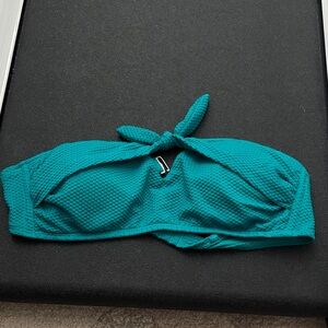 Target Teal Bandeau Bikini Top